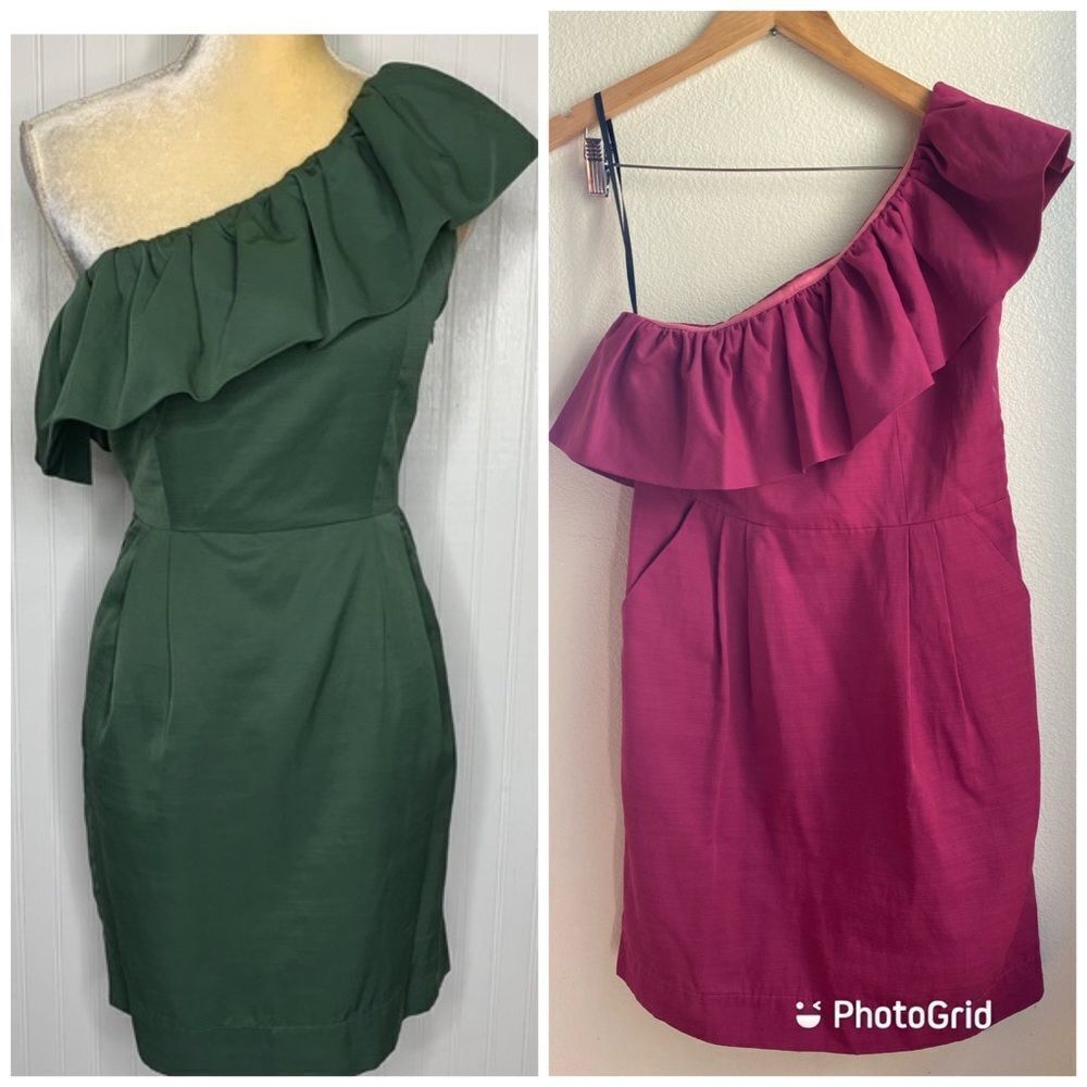 ⭐️Very J | One Shoulder Ruffle Dress with Pockets, Size M